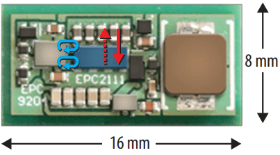 EPC9204 20 V, 10 A power module using EPC2111 monolithic eGaN half bridge IC